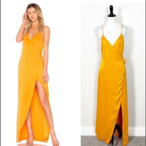 NBD NWT Esperanza maxi dress wrap gown by revolve